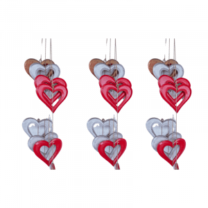 Hanging Wooden Shape of Love (4 pcs)