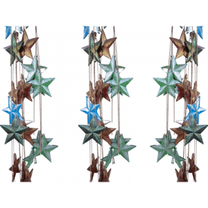 Hanging Wooden Star (5 pcs)