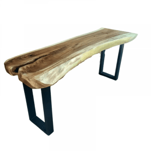 Suar wooden Console table with Iron Legs 2