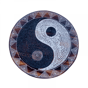 Wooden Decoration Yin and Yang