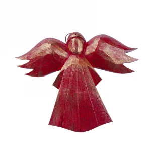 Wooden Handicrafts With Shape of Angel red