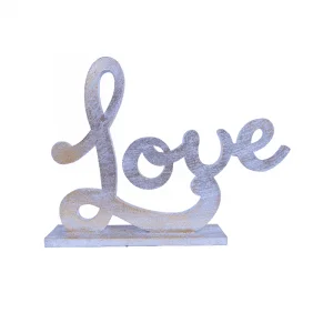 Wooden Handicrafts With Text Love