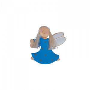 3. Angel Jump Blue Xmas Ornament