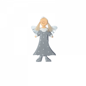 34. Grey Angel Xmas Ornament