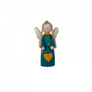 45. Green Angel Gold Heart