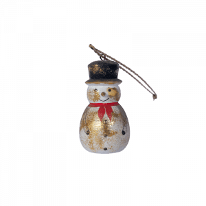 54. Wooden Snowman Xmas Ornament