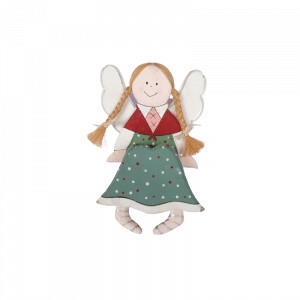 127. Sitting Fairy Ornament Green