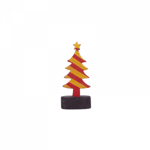 133. Red Yellow Christmas Tree With Stand