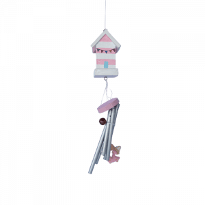 161. House Wind Chimes With Fairy Pink