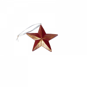 81. Star Xmas Ornament Red