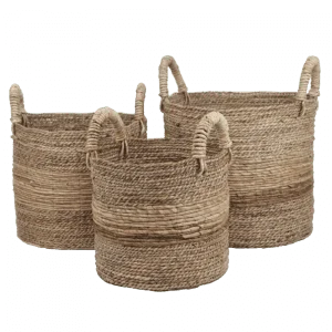 2022714 - set of 3 seagrass round basket