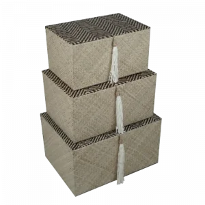 2022728 - set of 3 rect box with tassel