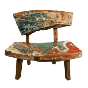 wooden curve vintage chair