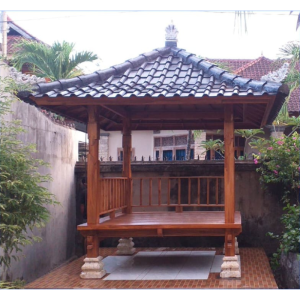 Teak Wood Gazebo with Bali Style 39