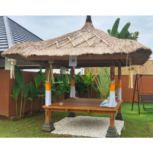 Teak Wood Gazebo with Bali Style 62