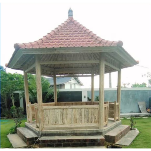 Teak Wood Gazebo with Bali Style 84