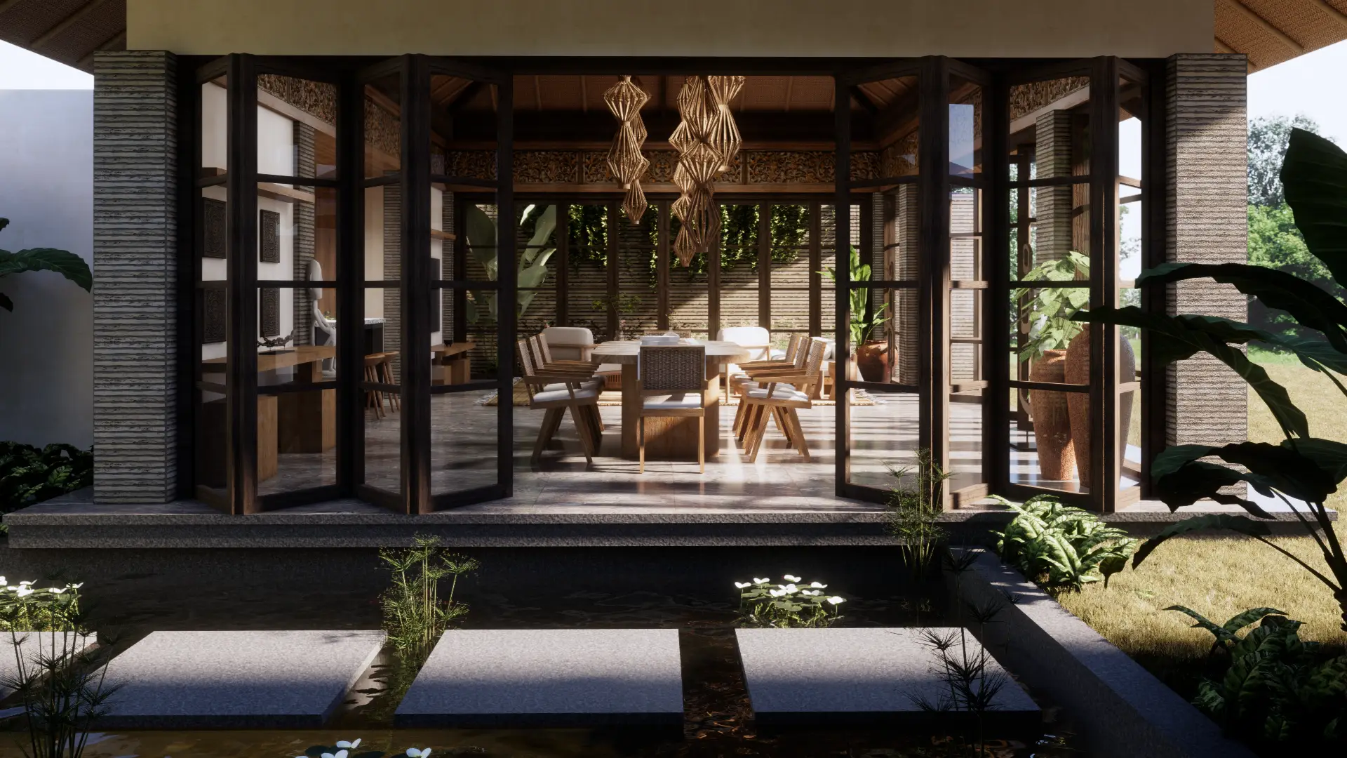 Latelier a bali - living room design