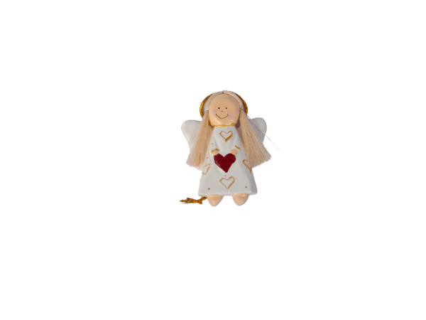 Angel Heart Xmas Ornament
