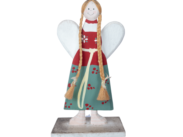 Wooden Girl With Stand