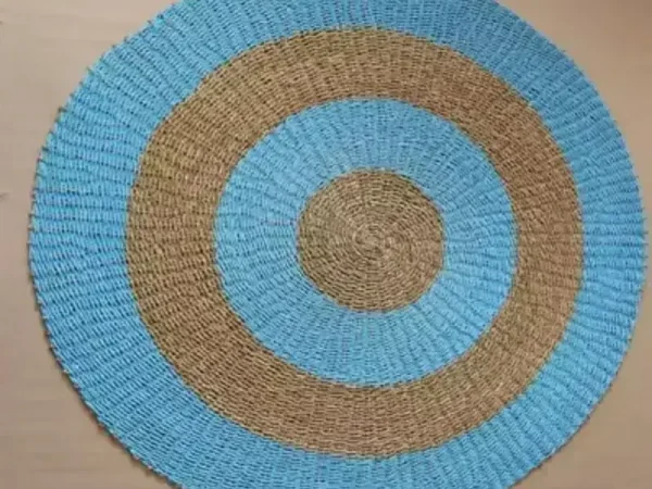 Blue Circle Seagrass Carpet