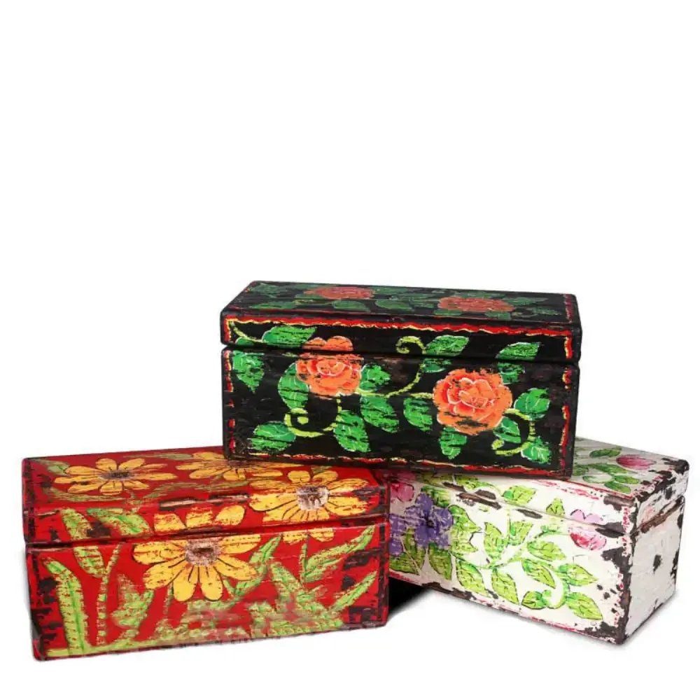 " SMALL " BOX W/ PAINTING