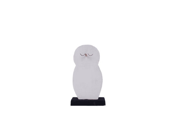 Wooden Snowman With Stand