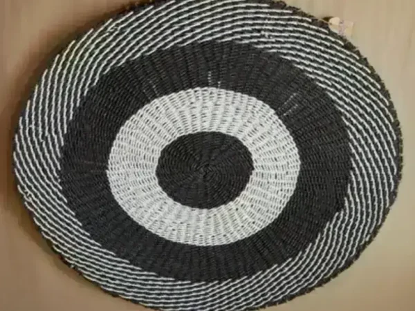 Black Grey Seagrass Carpet