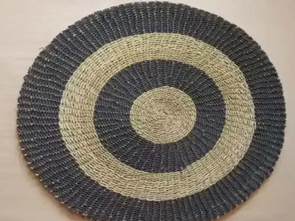 Natural Dark Grey Seagrass Carpet