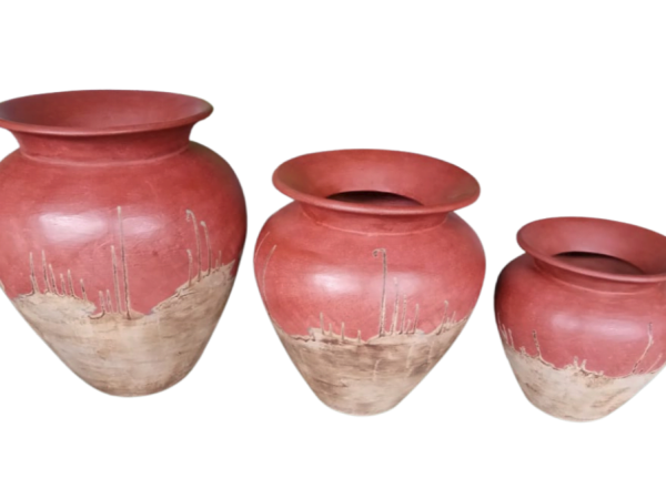 A Set of 3 Mayam Lombok Pot