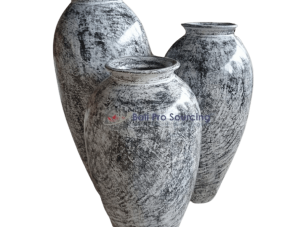 A Set of 3 Big Lombok Pot