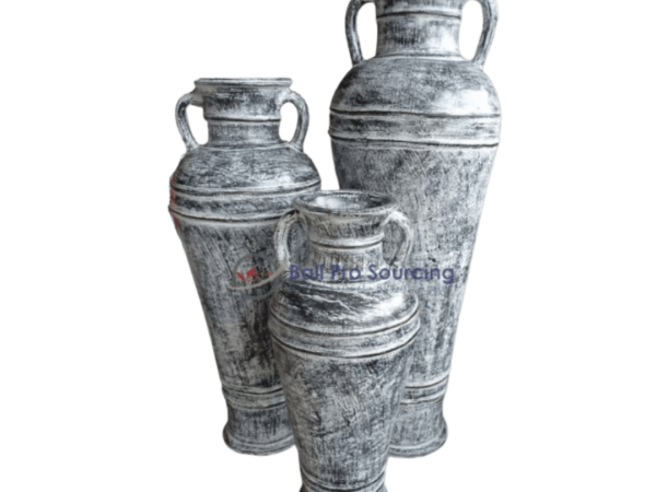 3 Sets of Big Pot with Handle Neck
