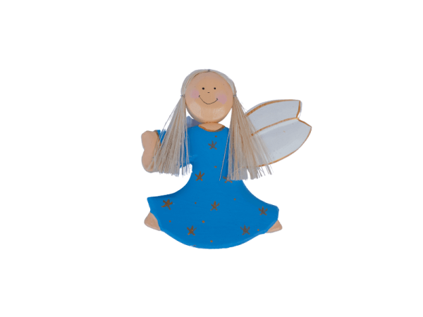 Angel Jump Blue Xmas Ornament