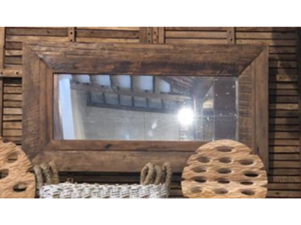 Rectangular Wood Mirror