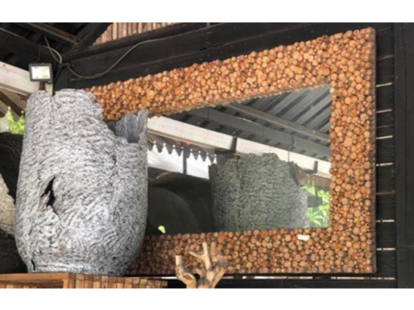 Rectangular Wooden Mirror