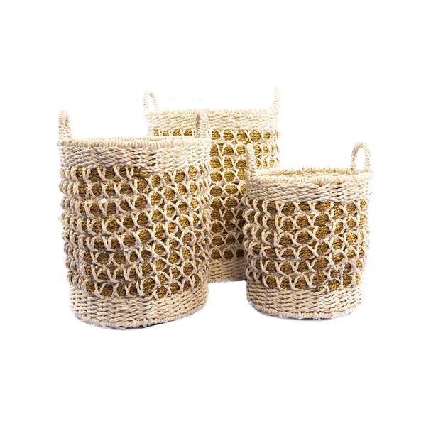 A set Of 3 Laundry Basket Chain – Image 2