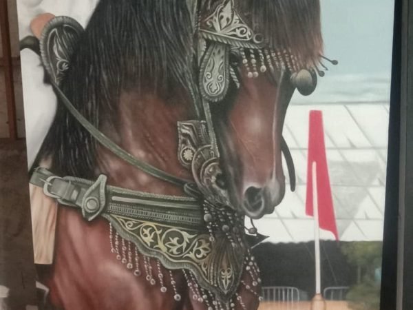 Horse wiht Etnic Tribal