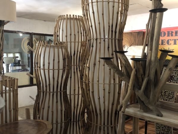 Bamboo lamp set