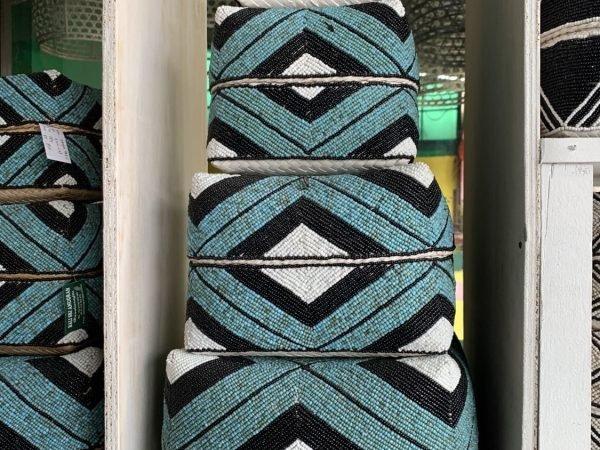 Traditional box Bali x 3 motif macan mongol turki,black white