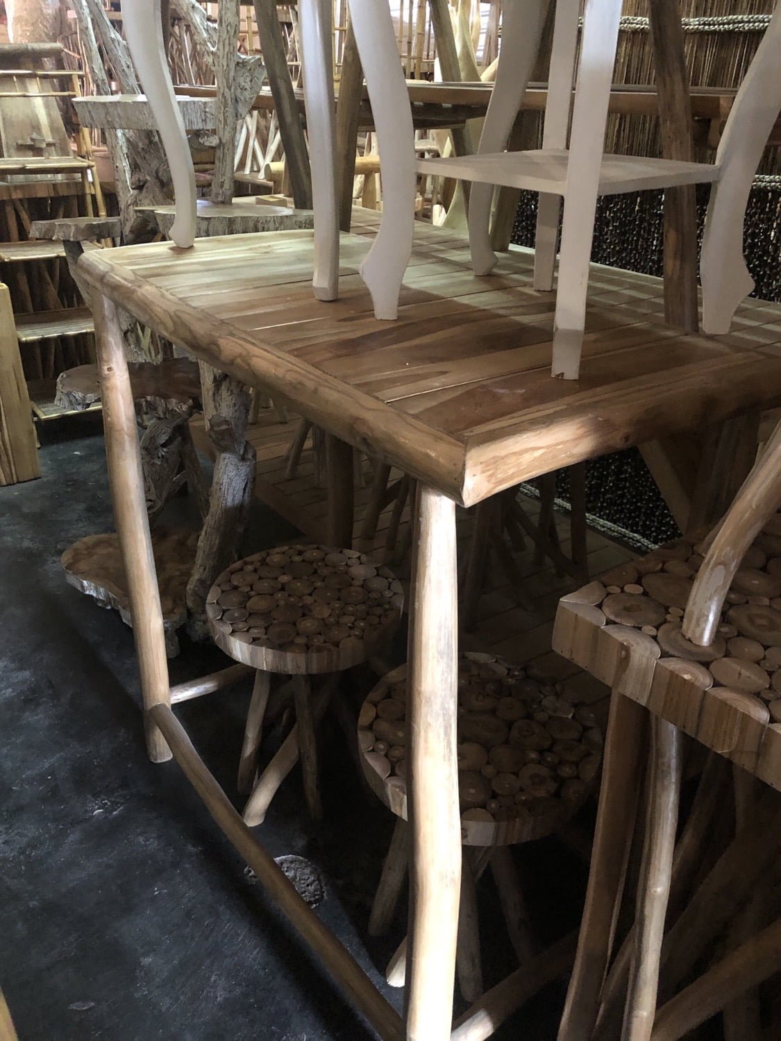 Wooden bar table
