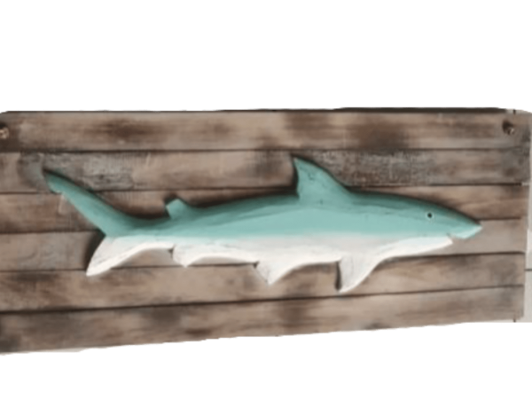 Wooden Green Shark