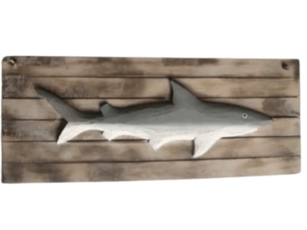 Wooden Grey Shark