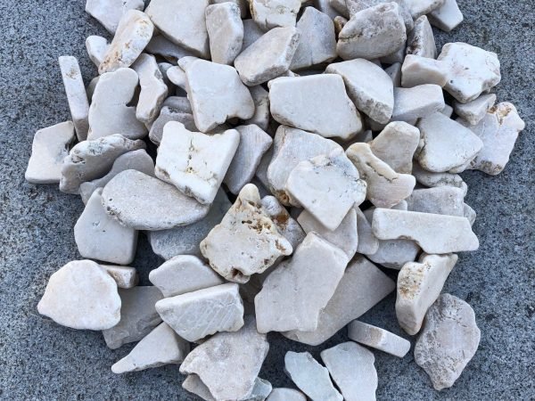 Flat White Stone 10Kg/Sac