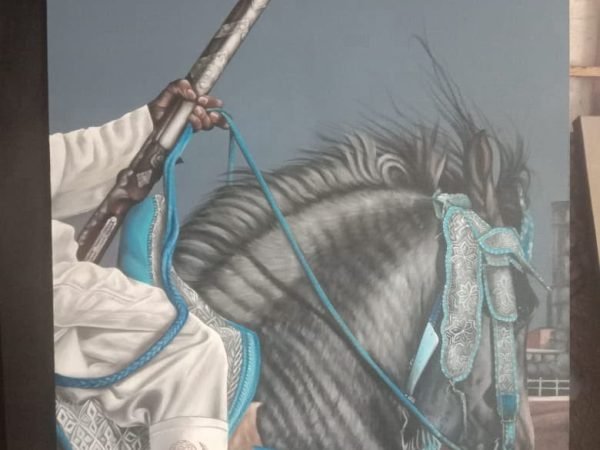 Partisan With horse Paint art