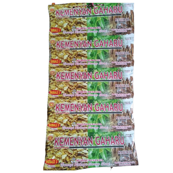 6 Sachets Kemenyan Agarwood Incense Stick
