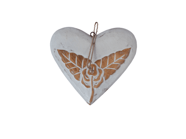 Wooden Heart Xmas Ornament