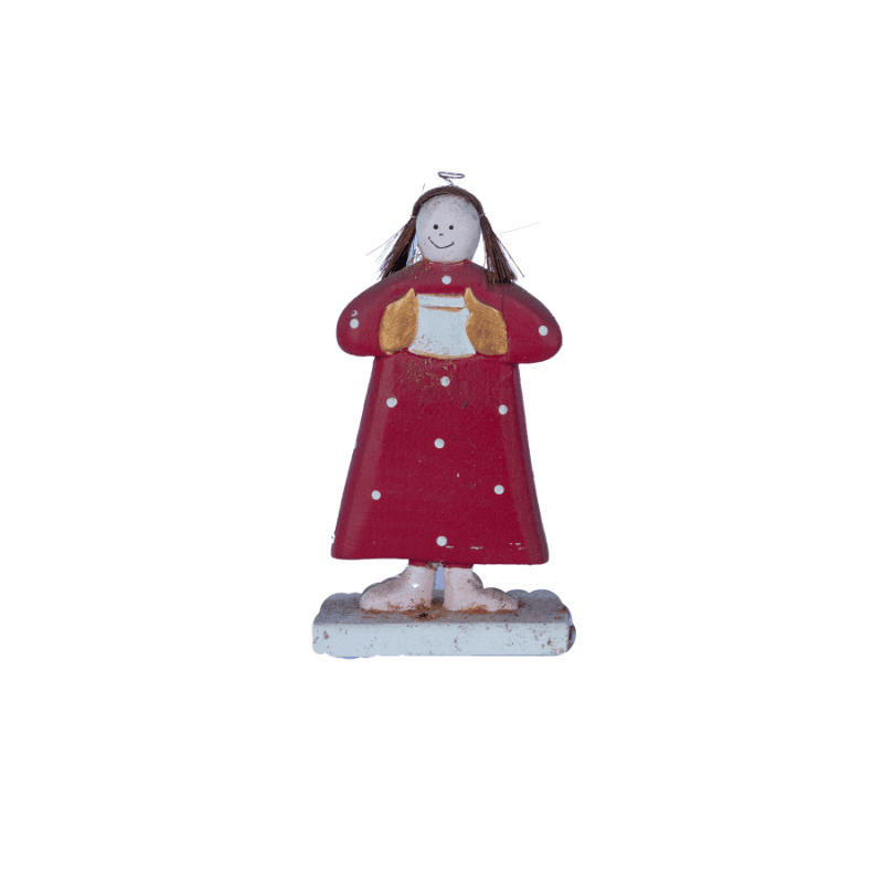 Wooden Girl With Stand - Image 2