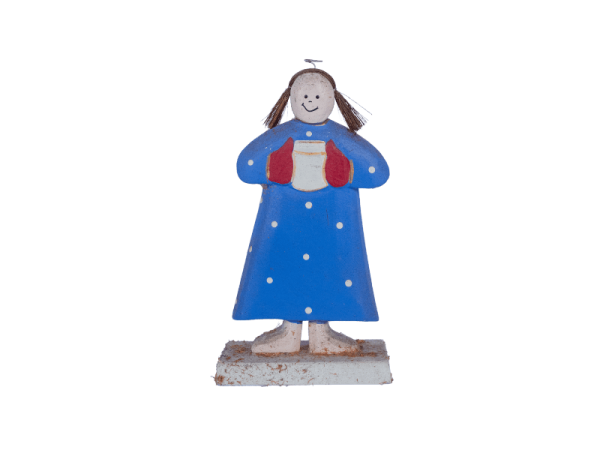 Wooden Girl With Stand
