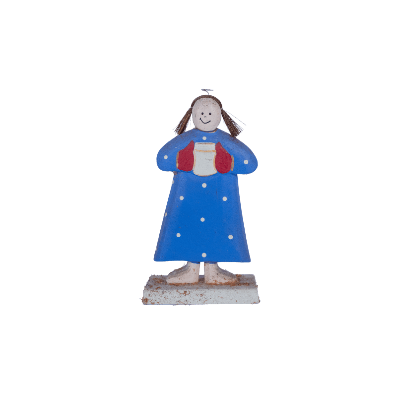 Wooden Girl With Stand