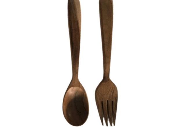 Set Of Wooden Spoon And Fork