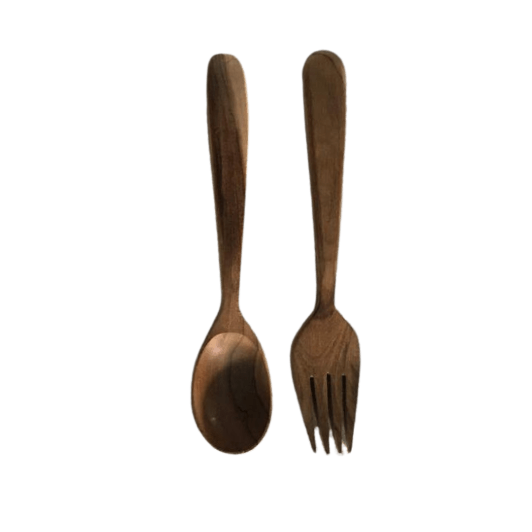 Set Of Wooden Spoon And Fork